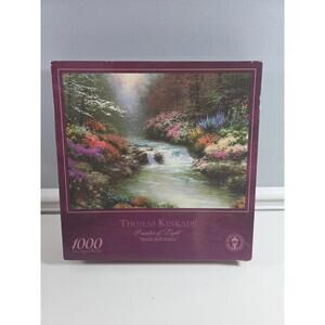 Thomas Kinkade Puzzle 1000 Piece Beside Still Waters Adult Jigsaw